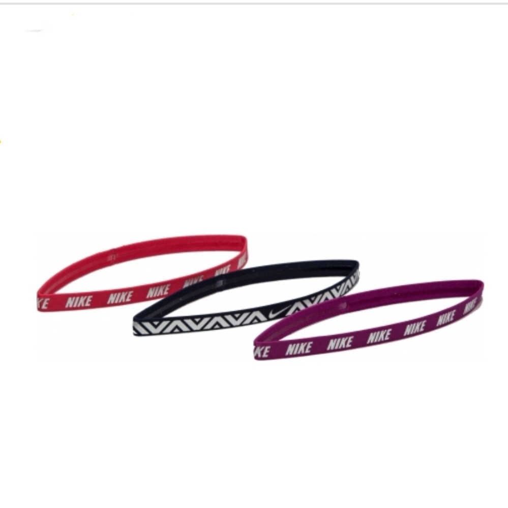 New Nike unisex METALLIC HAIRBANDS 3PK